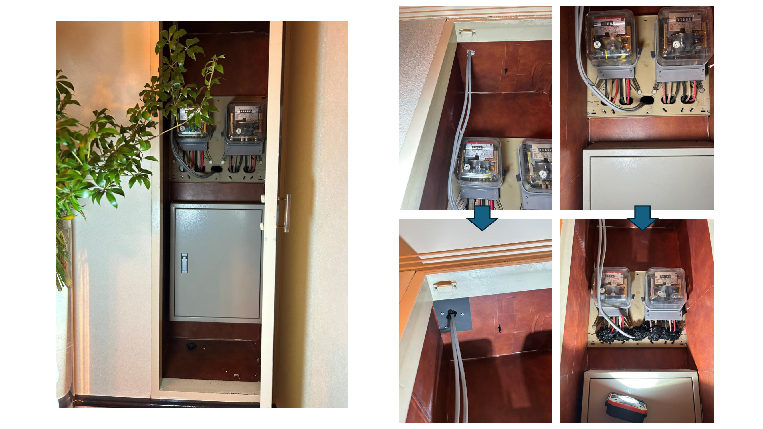 ネズミ侵入防止・隙間穴埋め補修工事